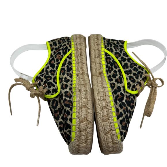 Vilagallo Tropico Blucher Espadrilles Leopard Print Shoes Size 39 / 9 - Picture 4 of 8